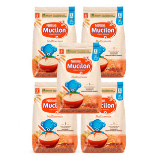 Mucilon Multicereais 360g  Kit com 5 Unidades R
