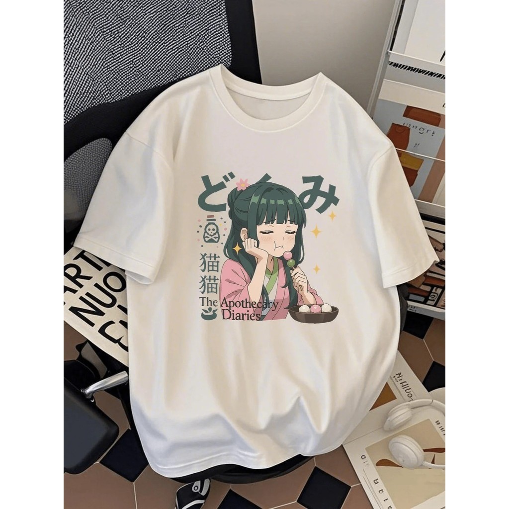 Camiseta Menina Maomao Anime Camisa Blusa Feminino
