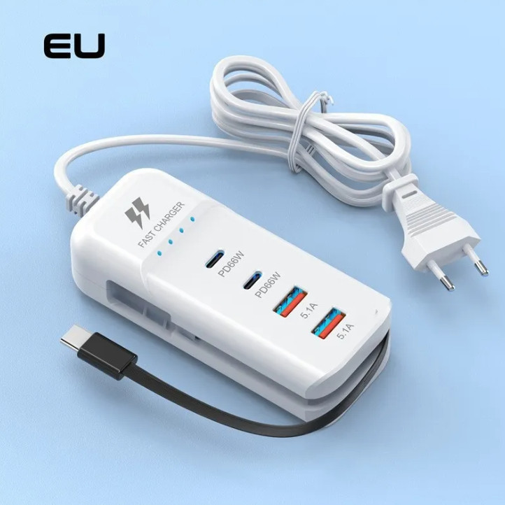 Carregador de Mesa Turbo Rápido 5.1A Possui 2 USB