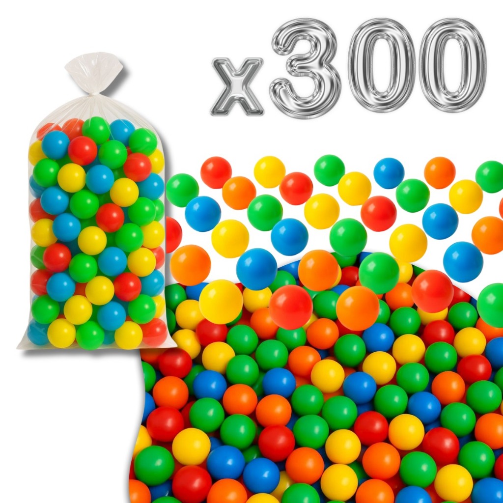 300 Bolinha Plástica Colorida Para Piscina de Bol
