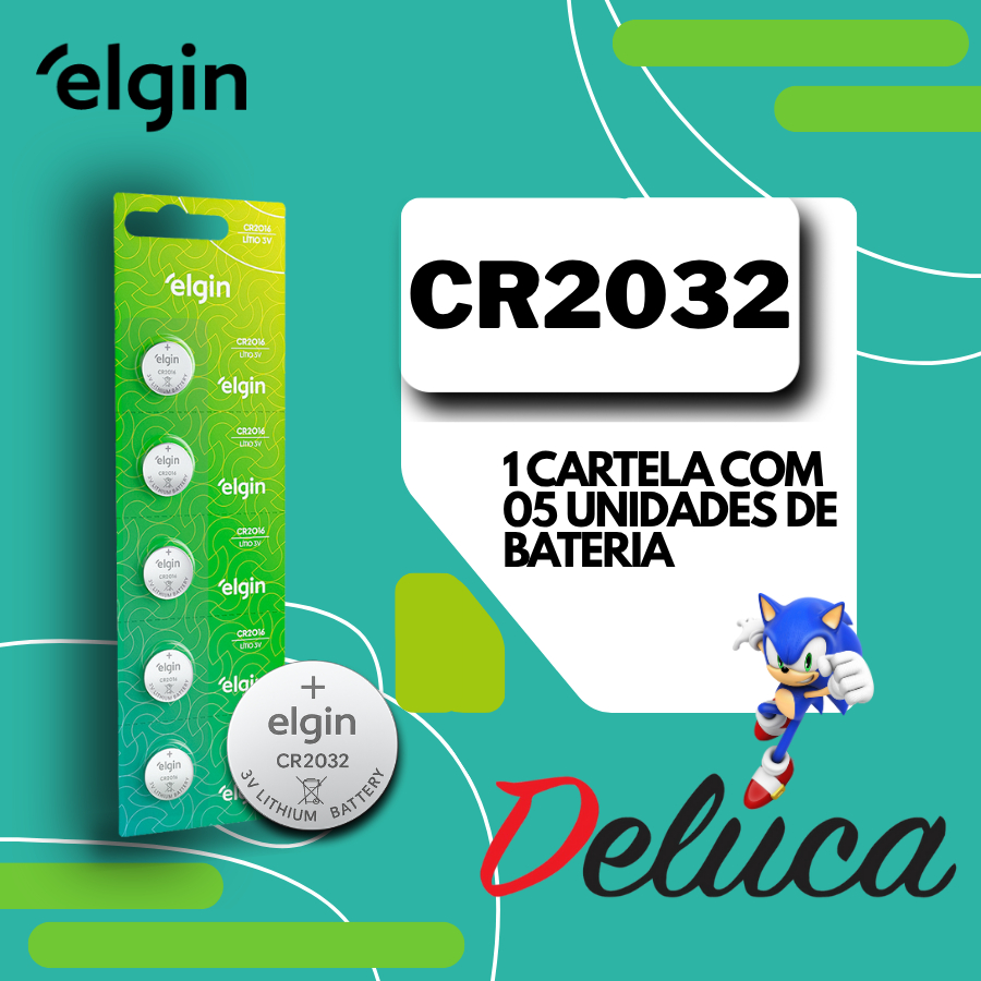 Elgin CR 2032 3v Escolha sua quantidade
