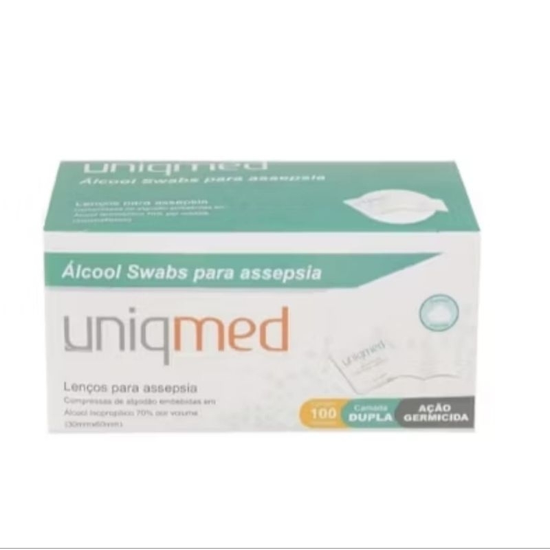 Álcool Swab Uniqmed 70%  Prático e Higiênico (K
