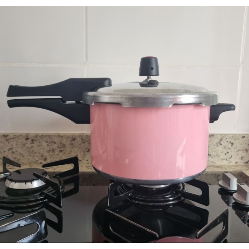 Panela de Pressão Fechamento Externo 5Lts Rosa Co