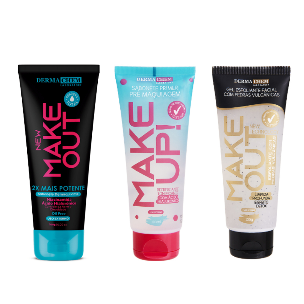 Linha DermaChem MakeUp/MakeOut – Sabonete e 