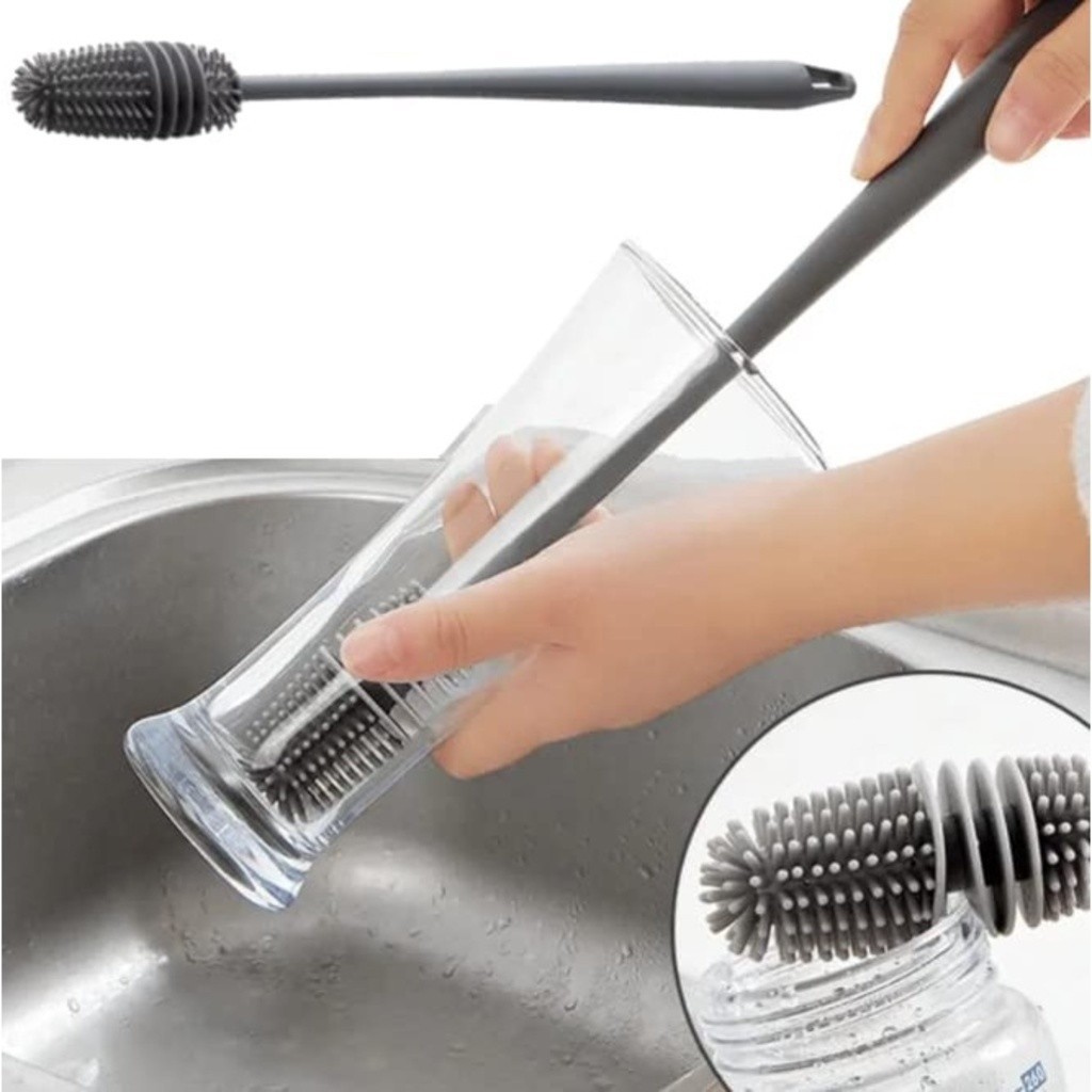 Kit 2 Escova De Lavar Garrafa Mamadeira Copos Mult