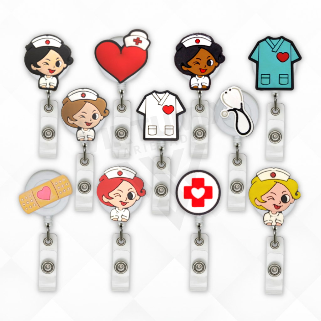 Porta Cracha Retrátil Personalizado Enfermagem Ro