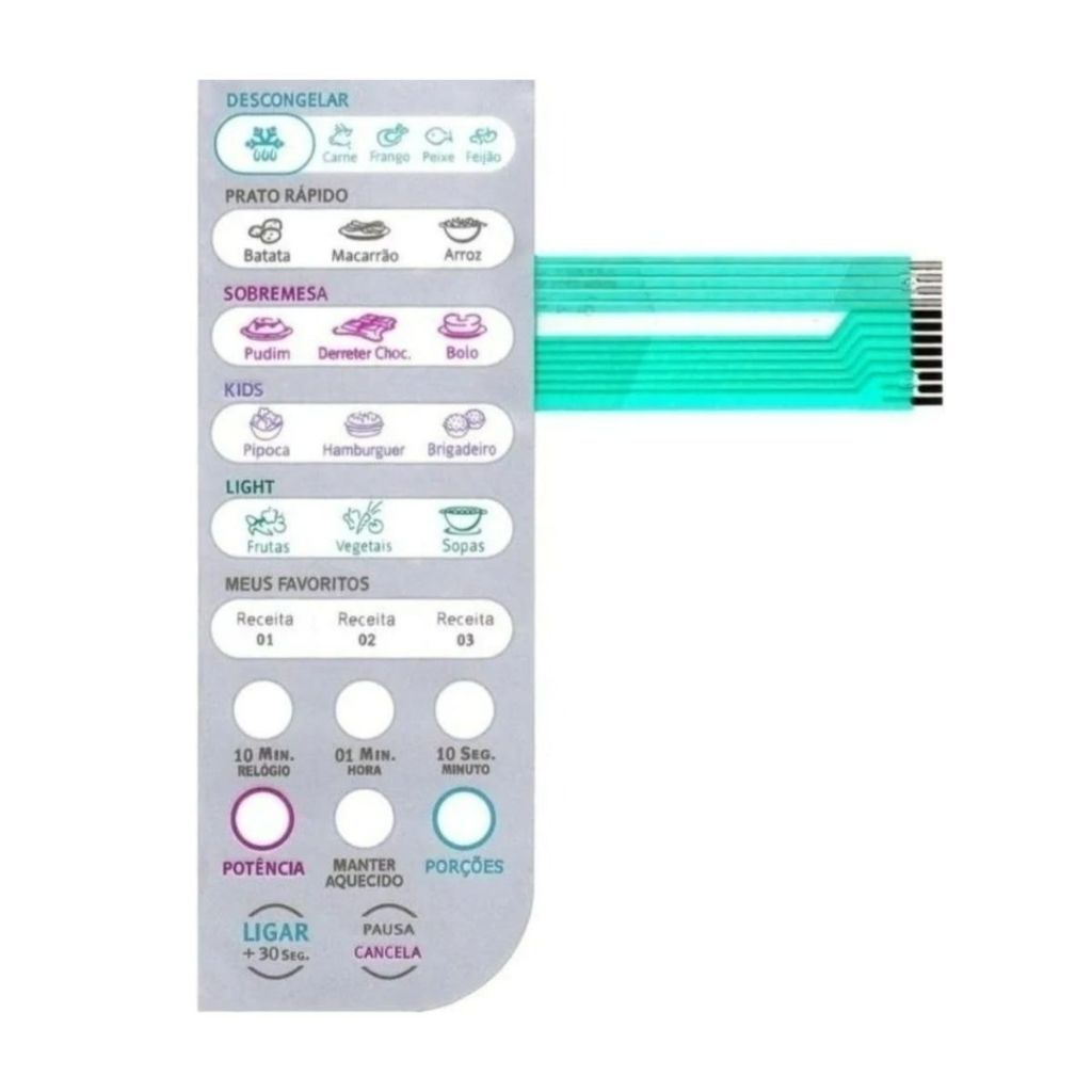 Teclado Membrana Microondas Electrolux Mef33 Mef 3
