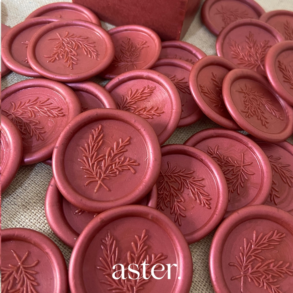 Lacre de cera fúcsia – tom avermelhado para