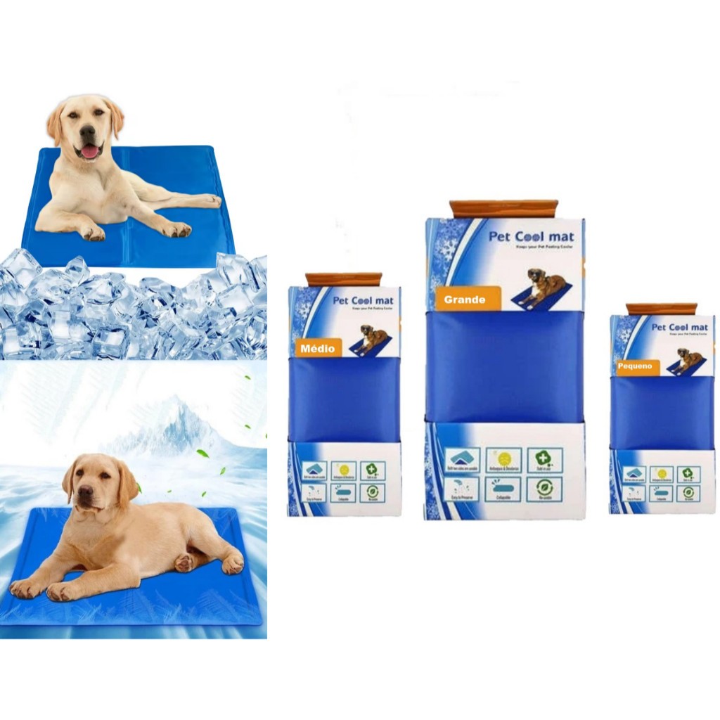Tapete Gelado Para Pets Cães Gatos Cachorro Colch
