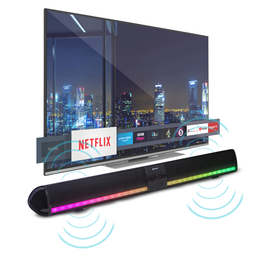 Caixa Soundbar Home Theater Bluetooth Sem Fio Para