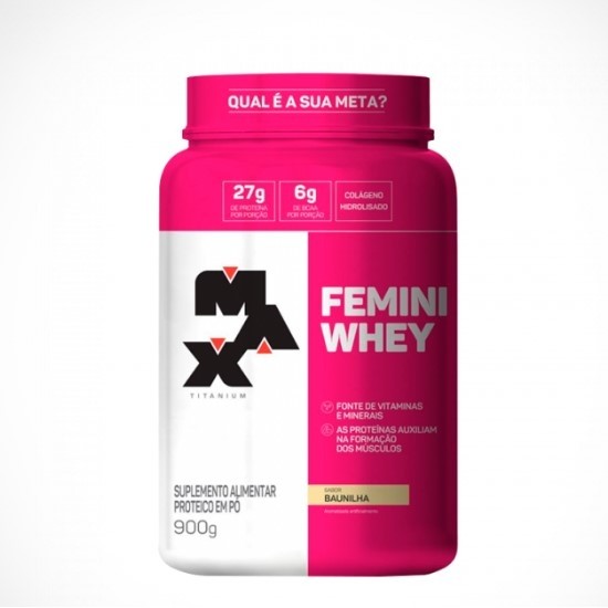 Femini Whey (900g) – Sabor: Baunilha