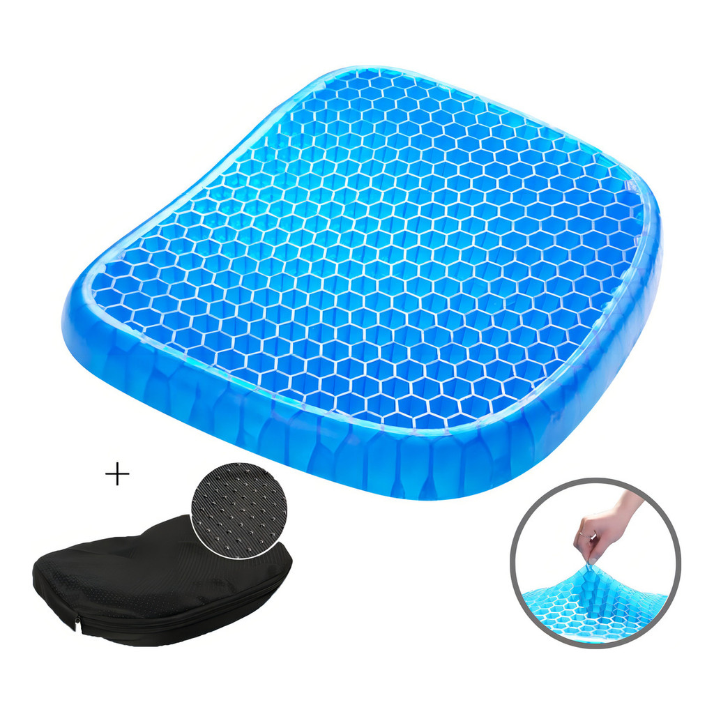 Assento De Gel Almofada Silicone Escaras Ortopédi