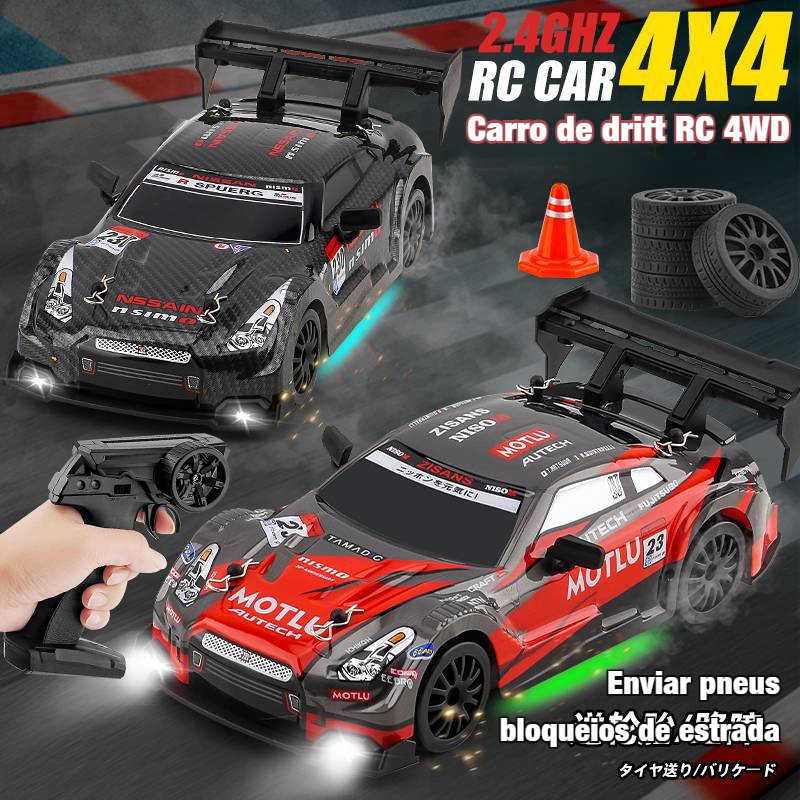 Carro GTR Recarregável Brinquedo RC 4×4 Prof