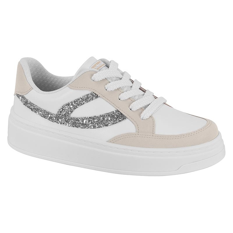 Tenis Feminino Casual Brilho Conforto Beira Rio Or