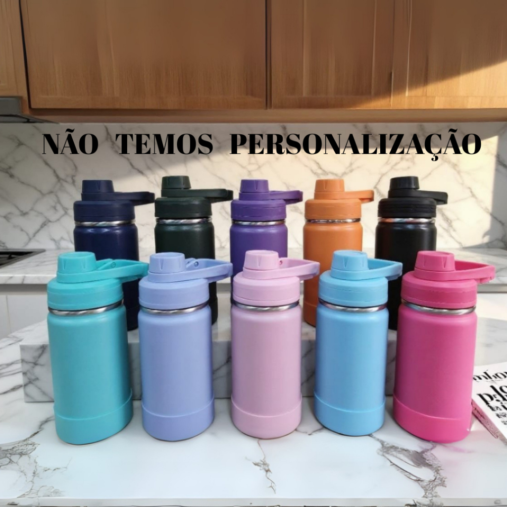 Garrafa Térmica 350 / 800 ml com bota De Silicone