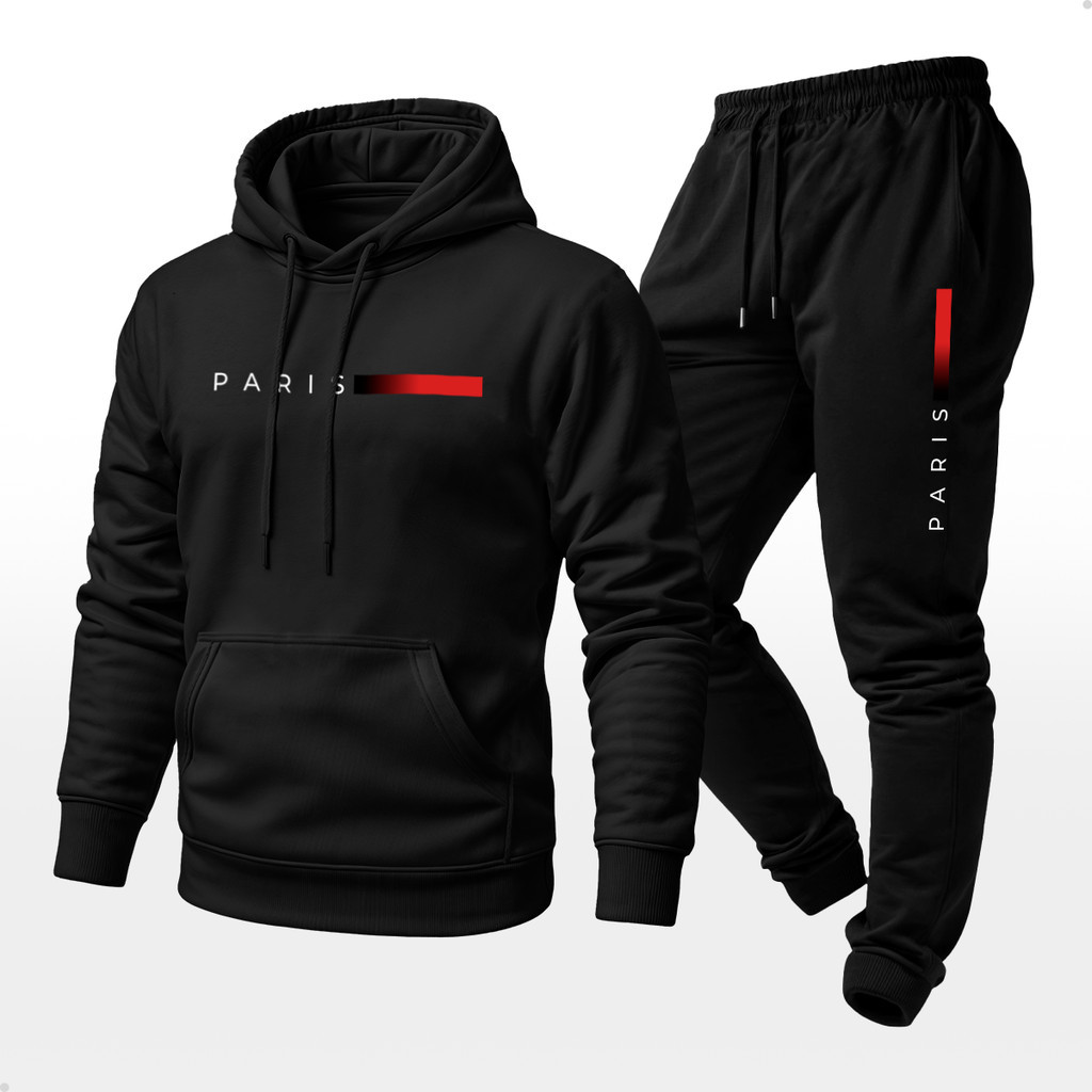 Conjunto Moletom Unissex Estampado Paris Calça e 