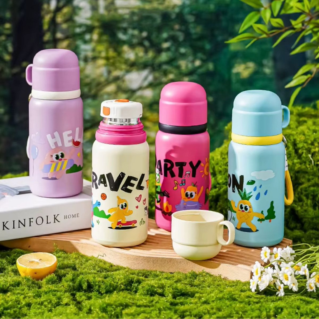 Garrafa Térmica Infantil Com 450ml Inox Escolar C