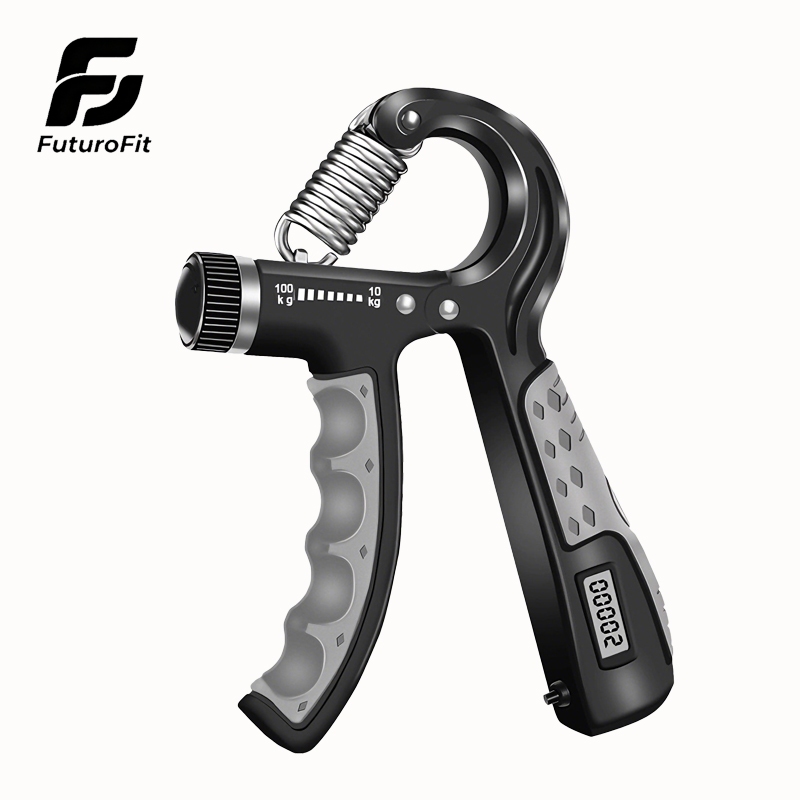 100kg Kit Hand Grip Flexor De Punho com Contador A