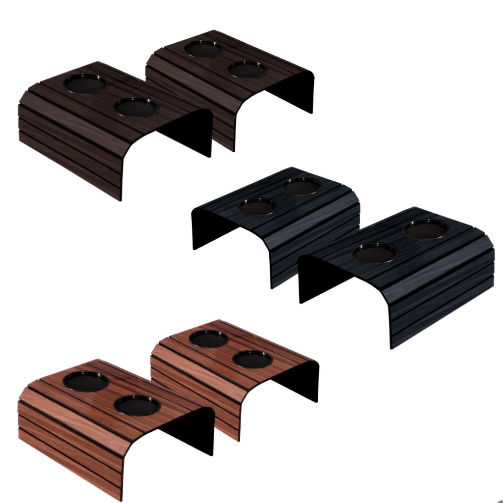 Suporte para Sofá em MDF com 2 Porta Copos Design