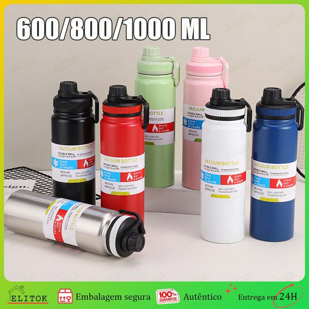 Garrafa Térmica Inox Espacial 800ml Escolar Infan