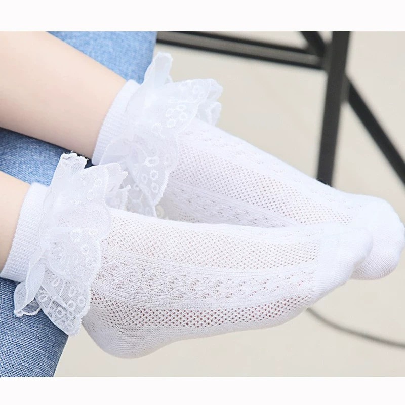 meias Meninas Rendas Meias De Algodão Estilo Prin
