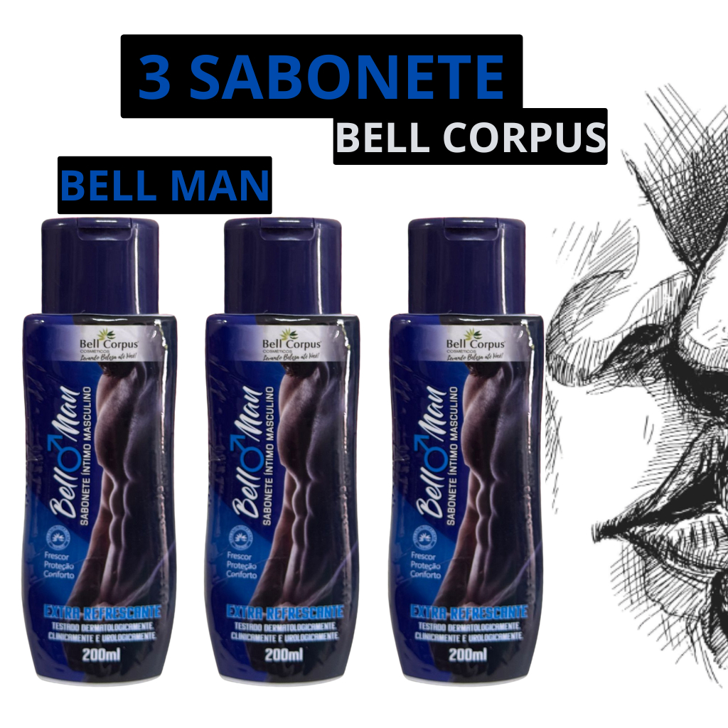Kit 3 Sabonete Íntimo Masculino Bell Man – 