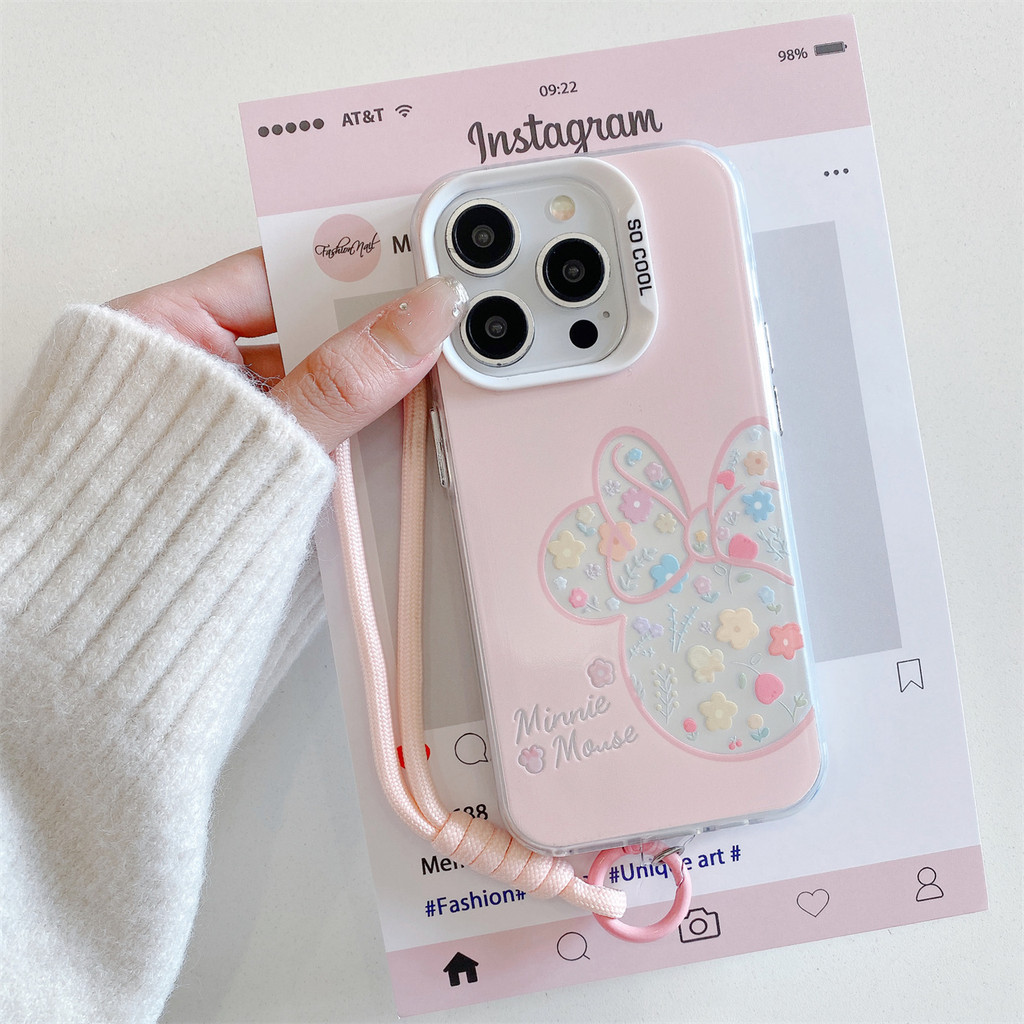 Capa de celular da Minnie com iPhone 17 16 15 14 1
