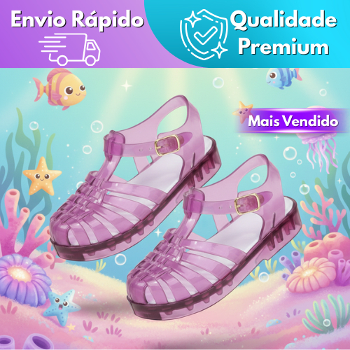 Sandália Papete Bebê Infantil Rasteira Leve Maci