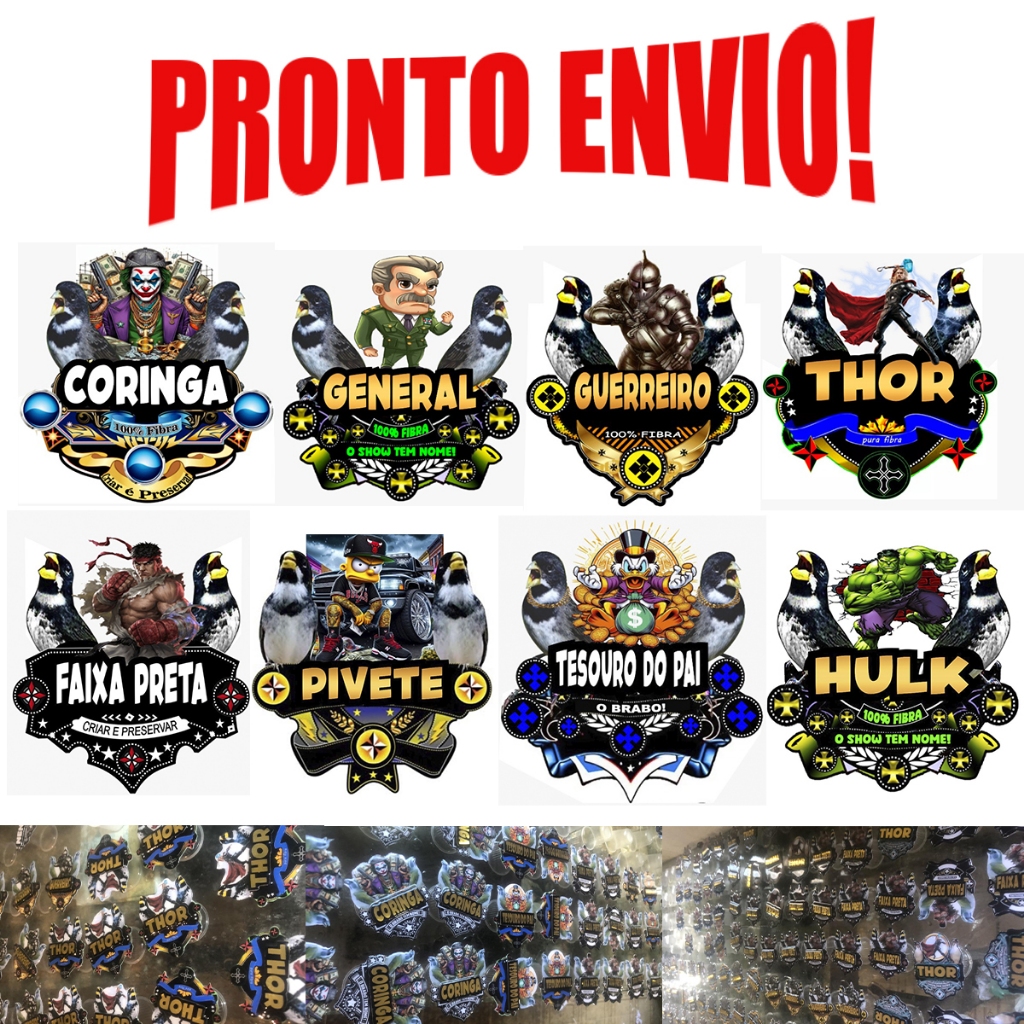 Placa para Gaiolas de Coleiro Vários Modelos