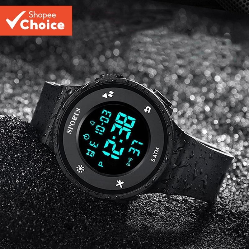 Relógio Eletrônico À Prova dÁgua Brilhante no 