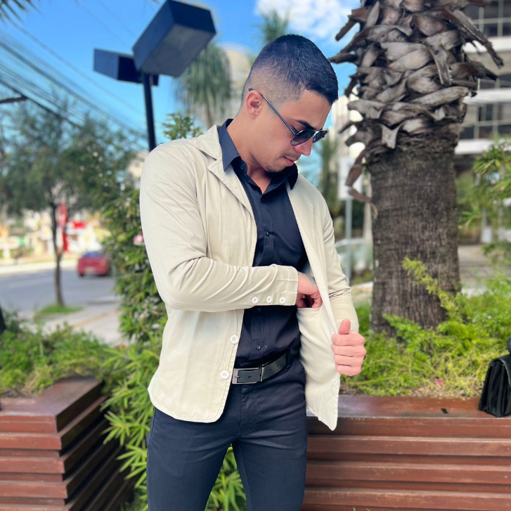 Blazer Masculino Alfaiataria acetinado luxo slim s