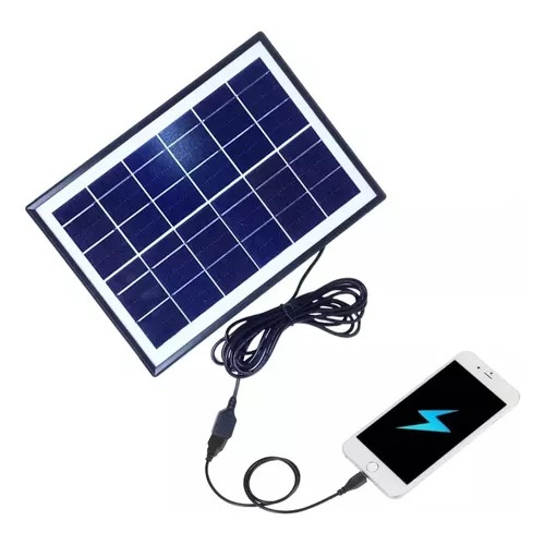 Mini Placa Painel Solar 6w/6v Carregador De Celula