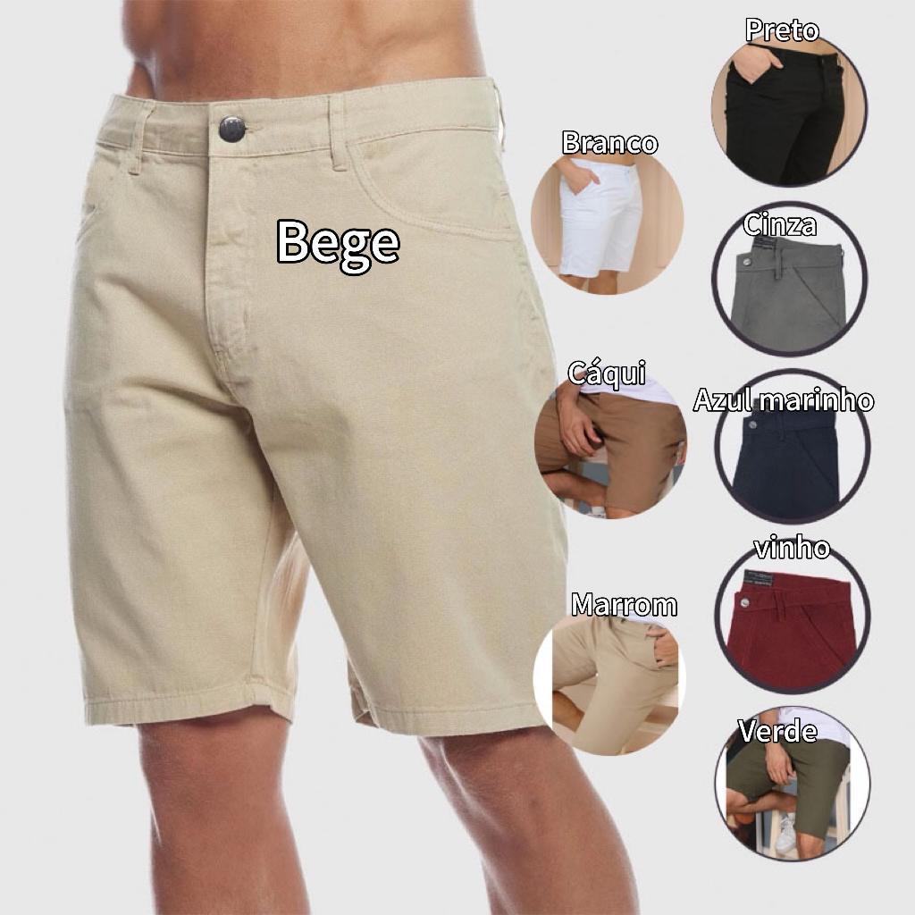 Oscar Bermuda Sarja Colorida Jeans Premium Masculi