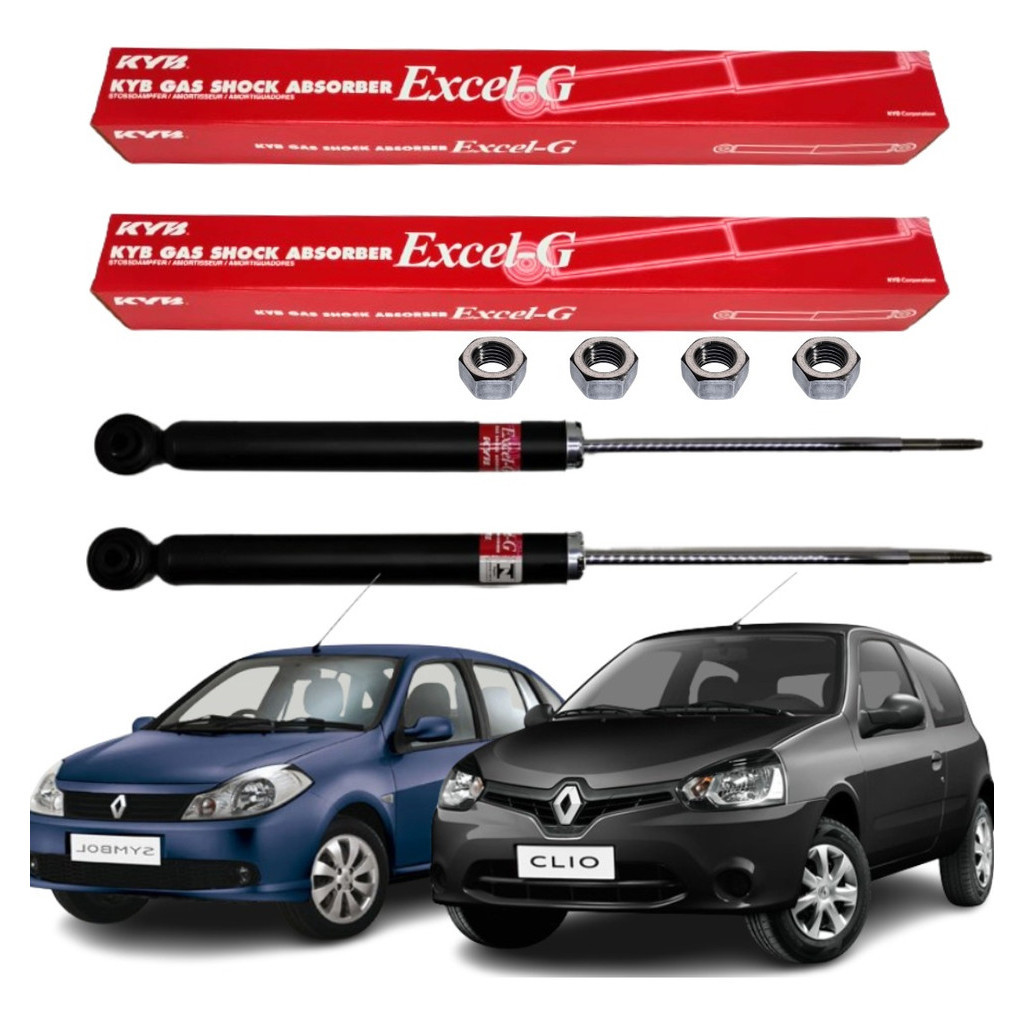 Par Amortecedor Traseiro Renault Clio 98 A 2016 Ka