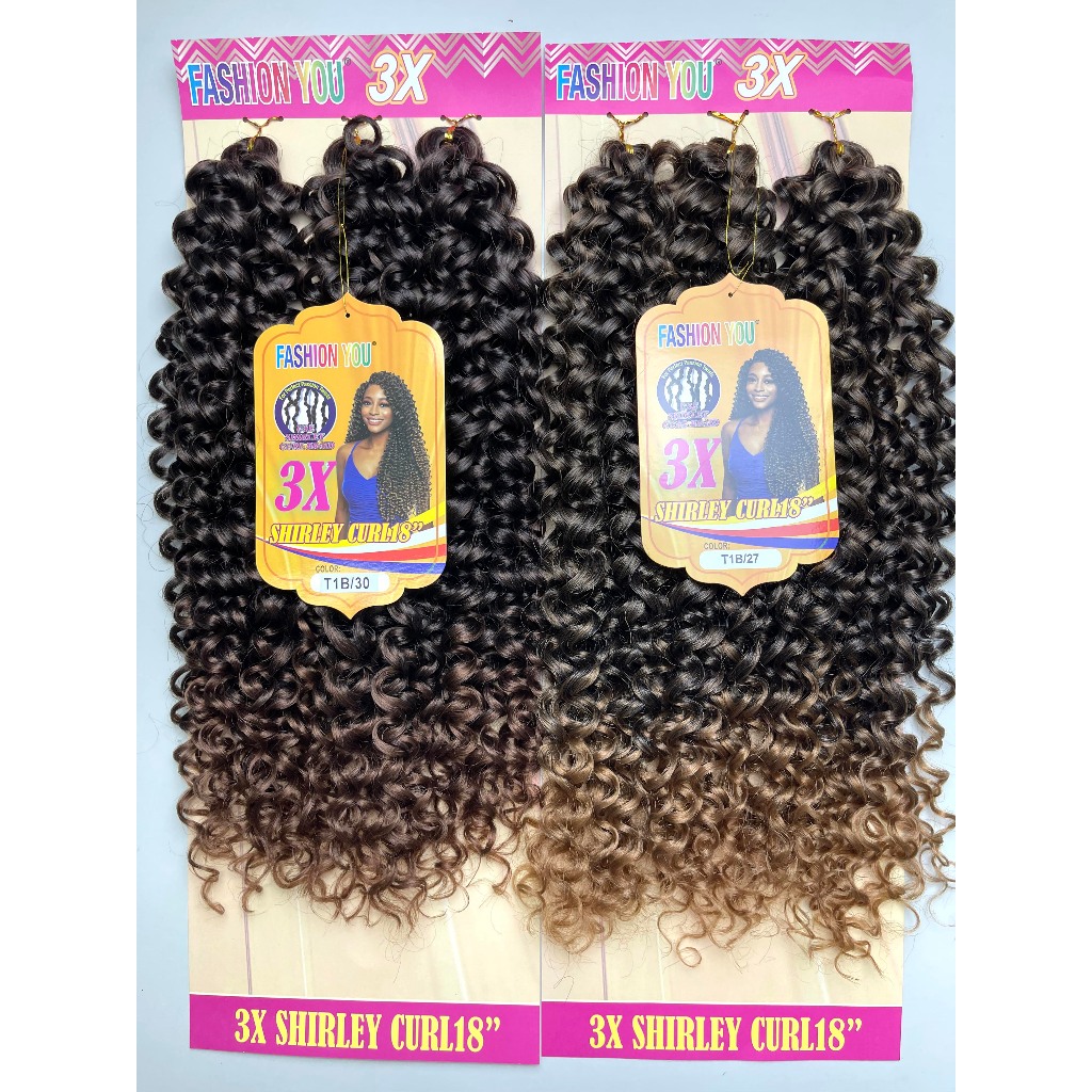 Cabelo Cacheado Crochet SHIRLEY CURL18inch Cabelo 