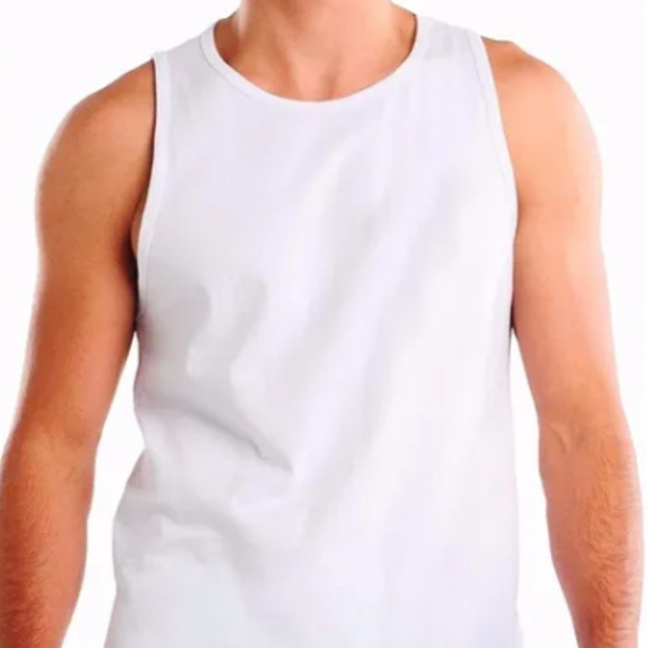 Regata branca 100% poliéster para sublimação tr