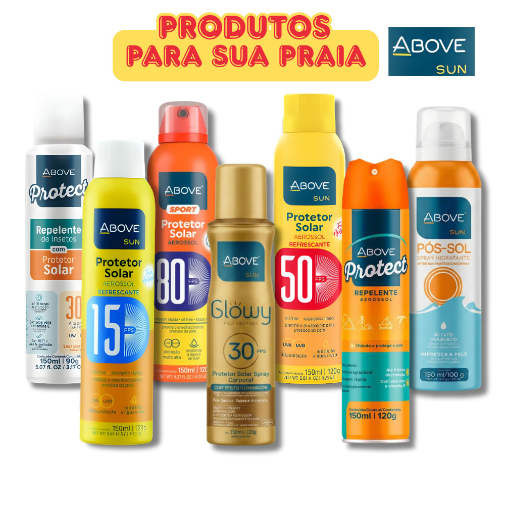 Protetor Solar Above Aerosol 150ml 350ml – E