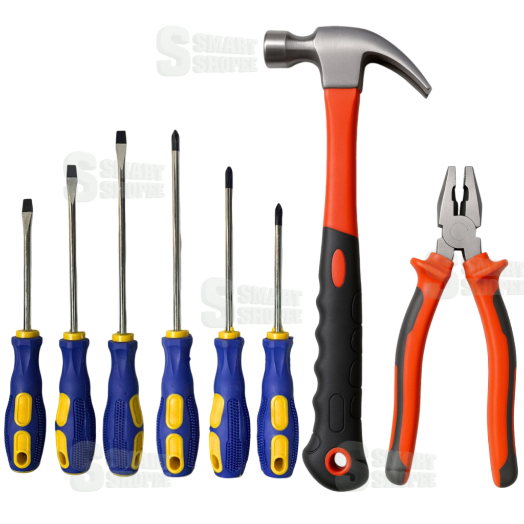 Kit Ferramentas Chave de Fenda Phillips Martelo Al