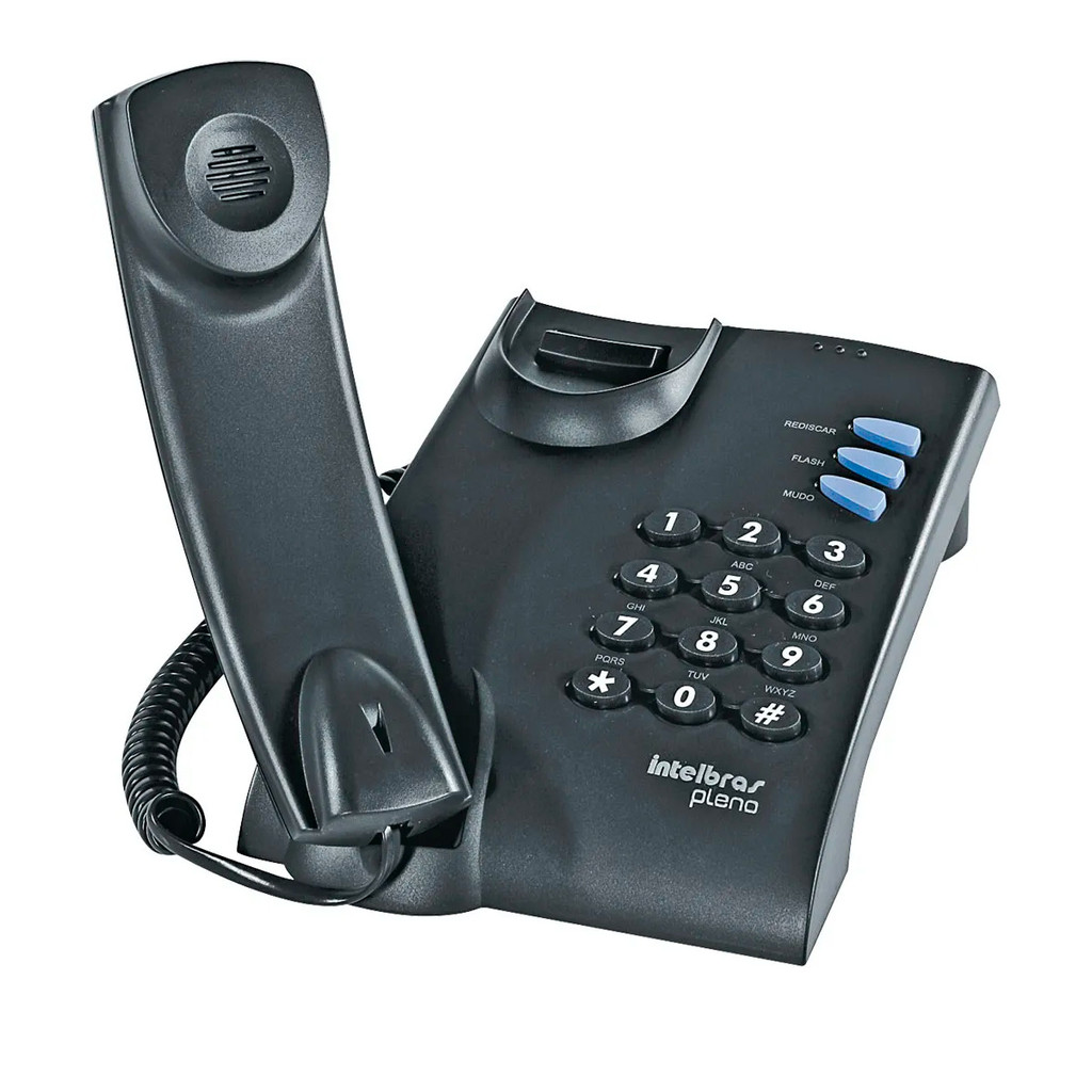 Telefone Fixo Intelbras Pleno Sem Chave de Bloquei