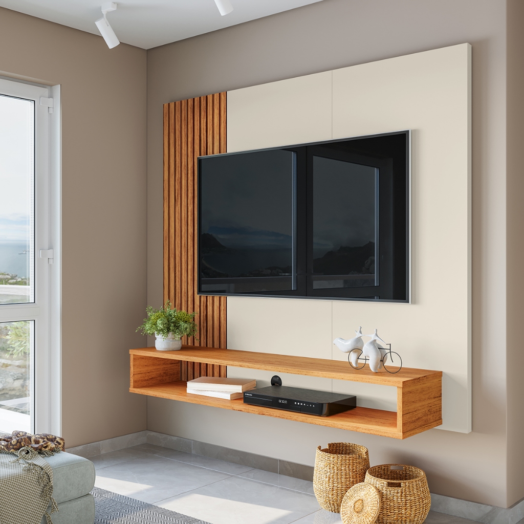 AJP Móveis Painel Para Tv Até 55 Polegadas Cairo