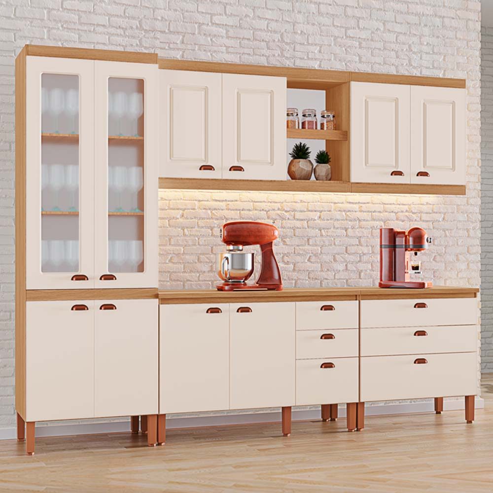 Armário de Cozinha Jessica Tuboarte 100% MDF com 