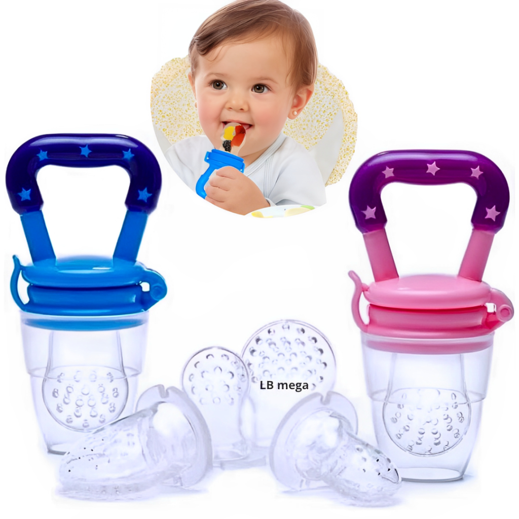 Chupeta Mordedor Alimentadora Bebê De Silicone Po