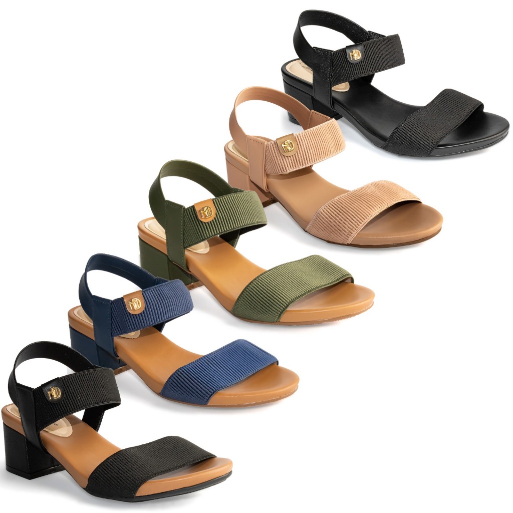 Sandália Modare Baixo Salto Bloco Grosso  Confort