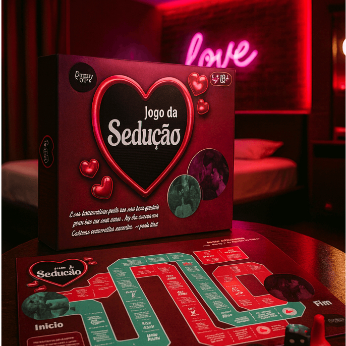 Jogo da Sedução de Tabuleiro e Dado Diversão ao