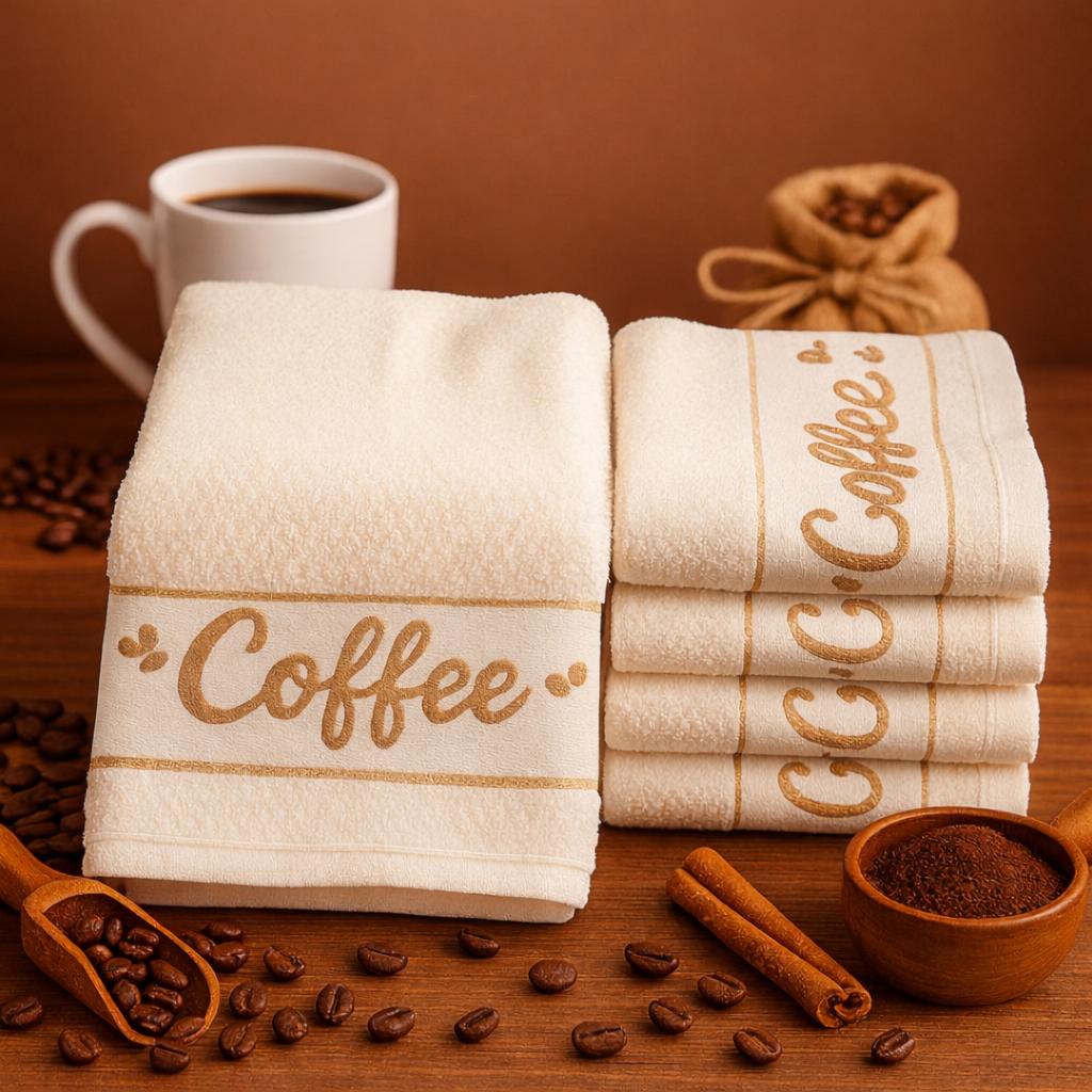 Kit 5 e 3 Panos de Copa Algodão Felpudo Alta Abso