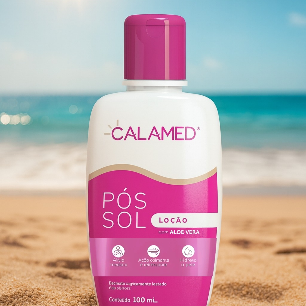 Calamed Loção Pós Sol com Aloe Vera + Sensaçã