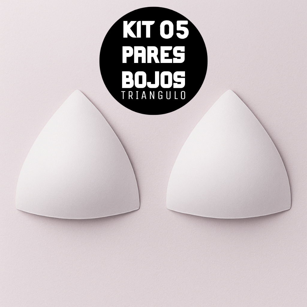 KIT 05 Pares de Bojo Triangulo Biquini Fitness Con