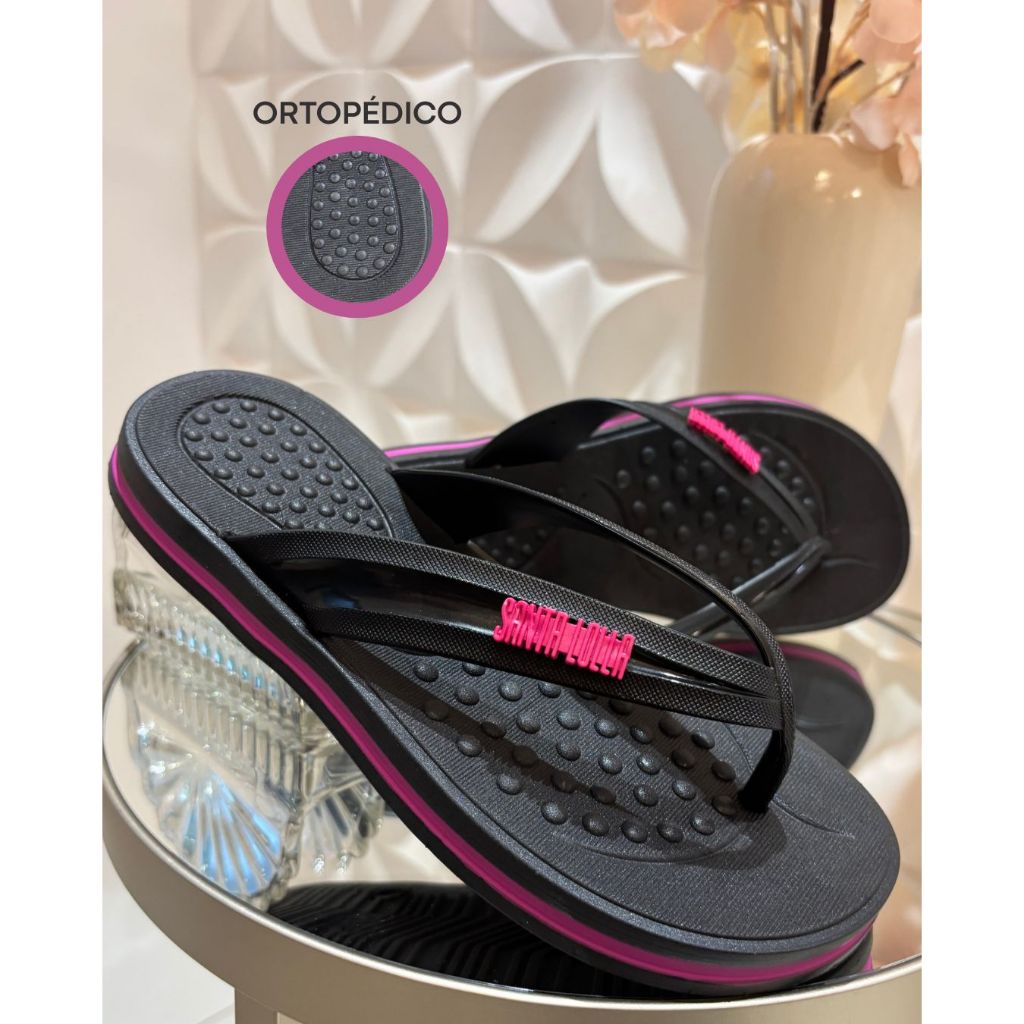 Sandália Ortopédica Macia Leve Confortável Mode