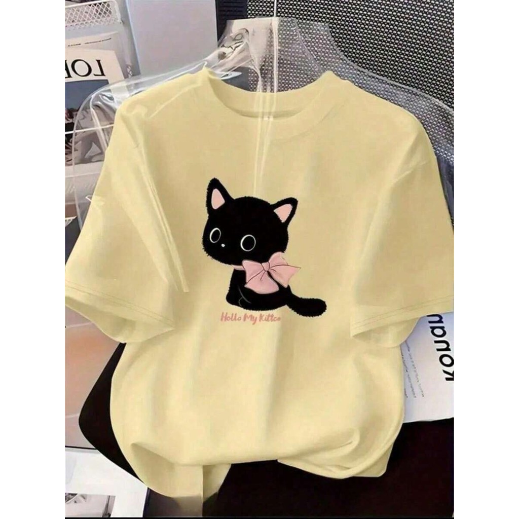 Camiseta Feminina Gata Perfeita Blusa Malha Algoda
