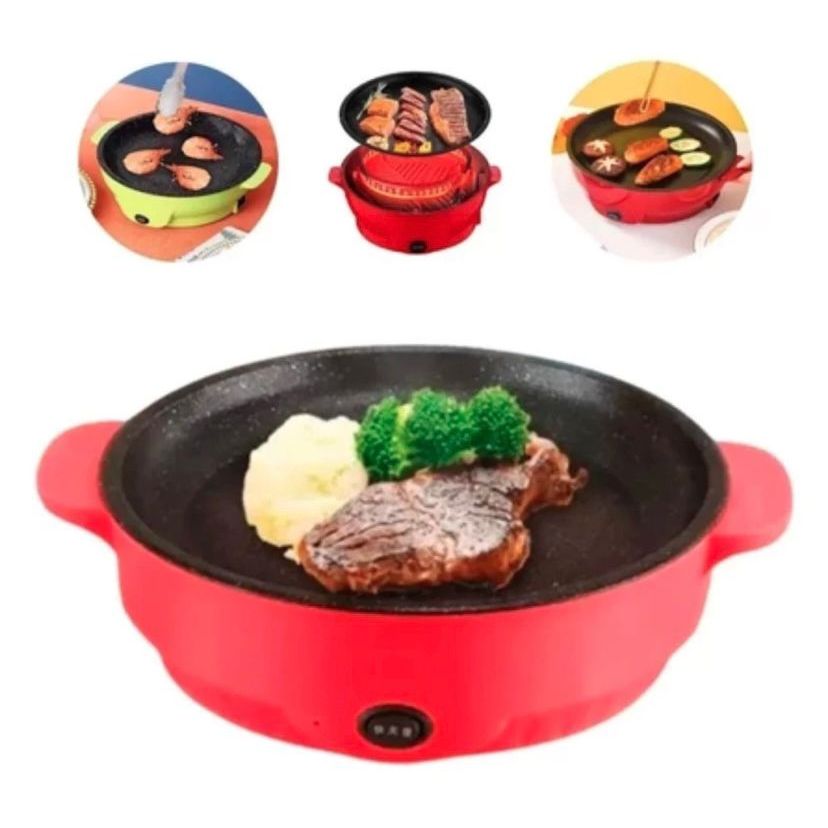 Frigideira Eletrica Antiaderente Chapa Assadeira G